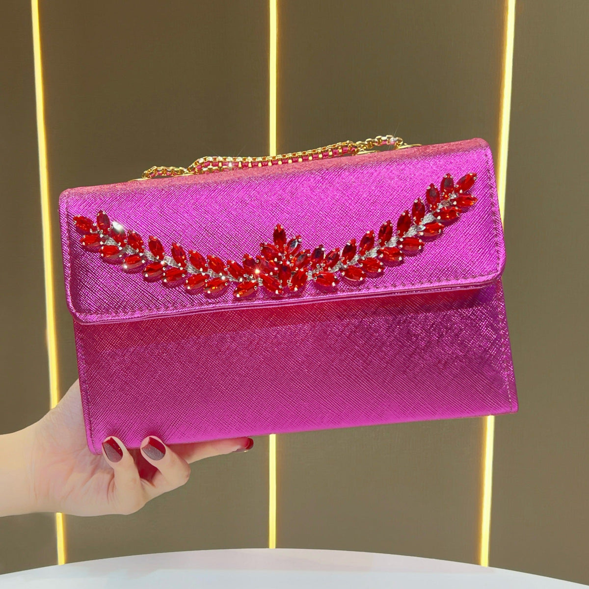 Crystal-Embellished Evening Bag — product view 4