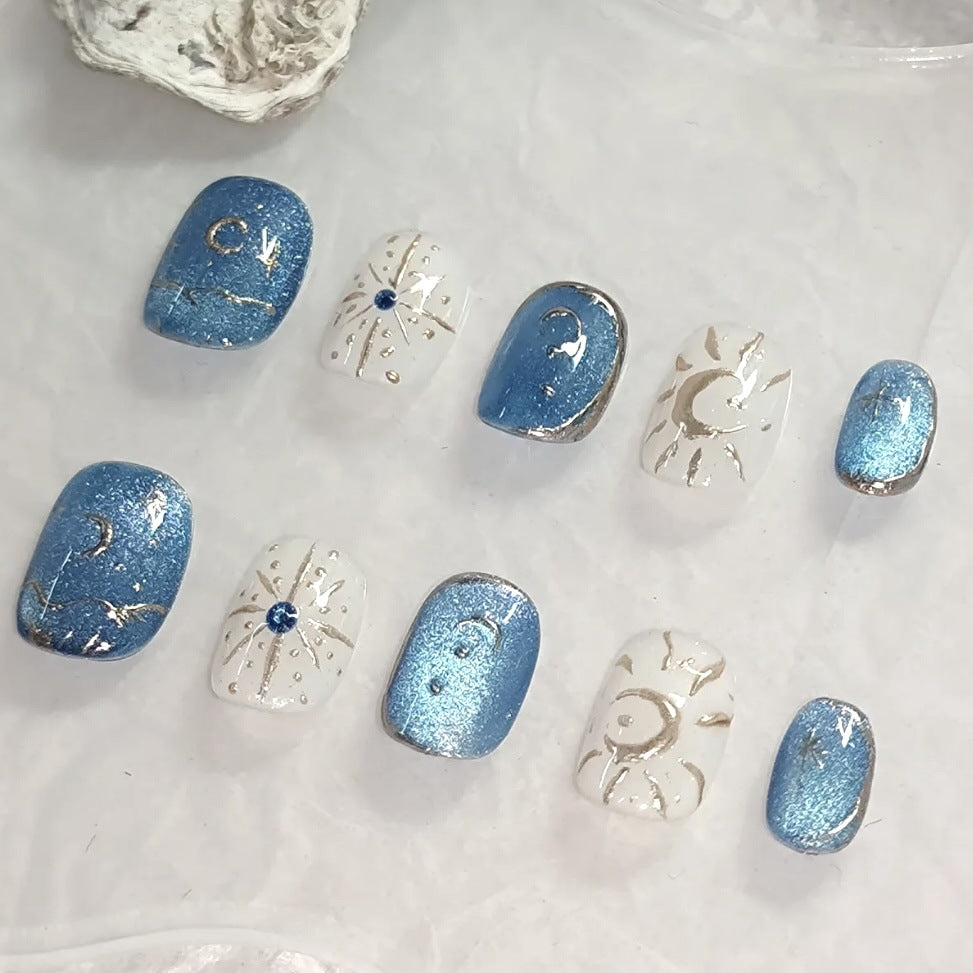Celestial Themed Press-On Nail Art — product view 1