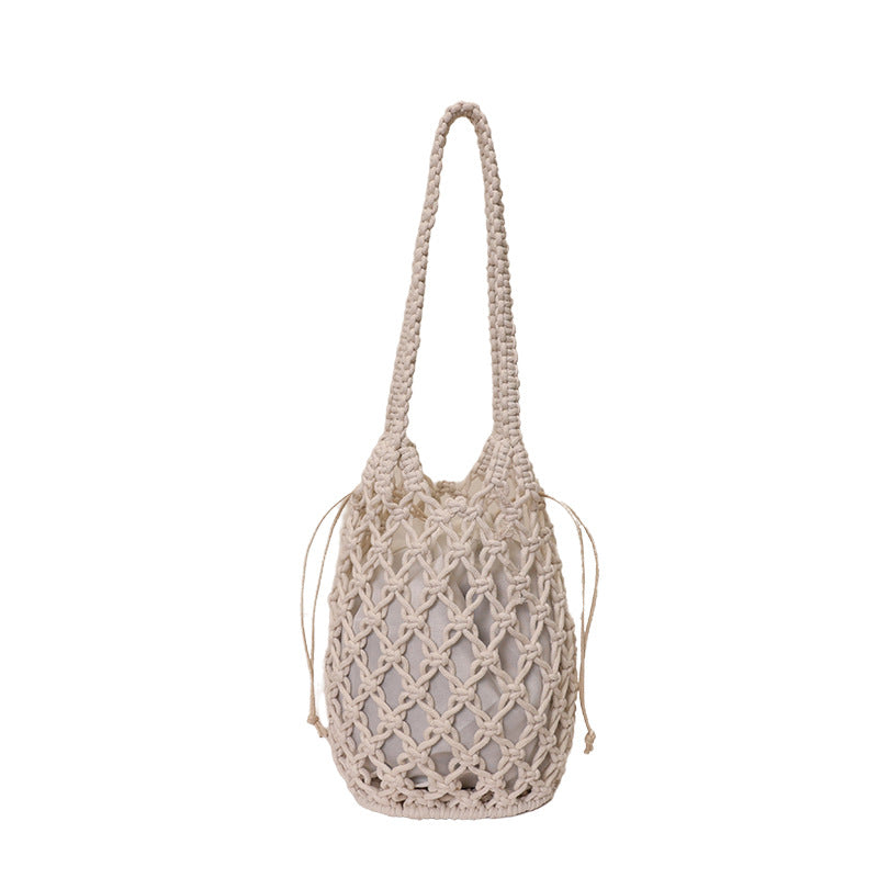 Stylish Macrame Tote Bag LoungeYard — product view 5