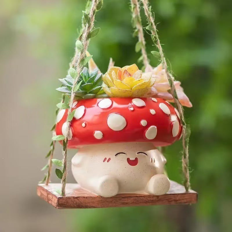 Hanging Mushroom Planter Bowlift — product view 4