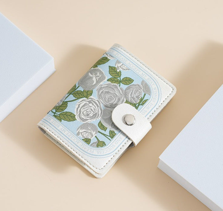 Floral Print Zippered Wallet LoungeYard — product view 4