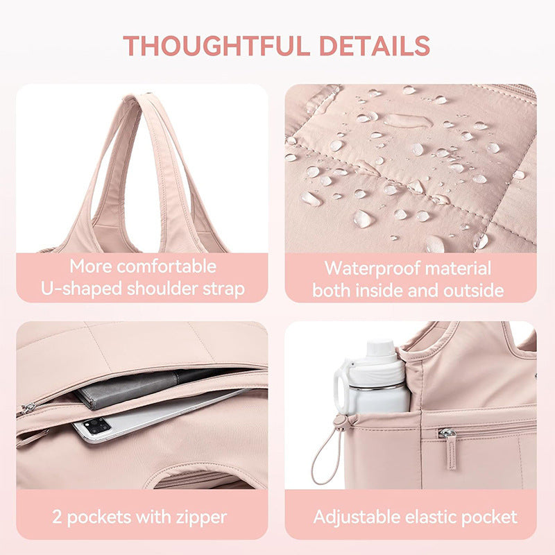 Multifunctional Tote Bag with Removable Cosmetic Bag LoungeYard — product view 4