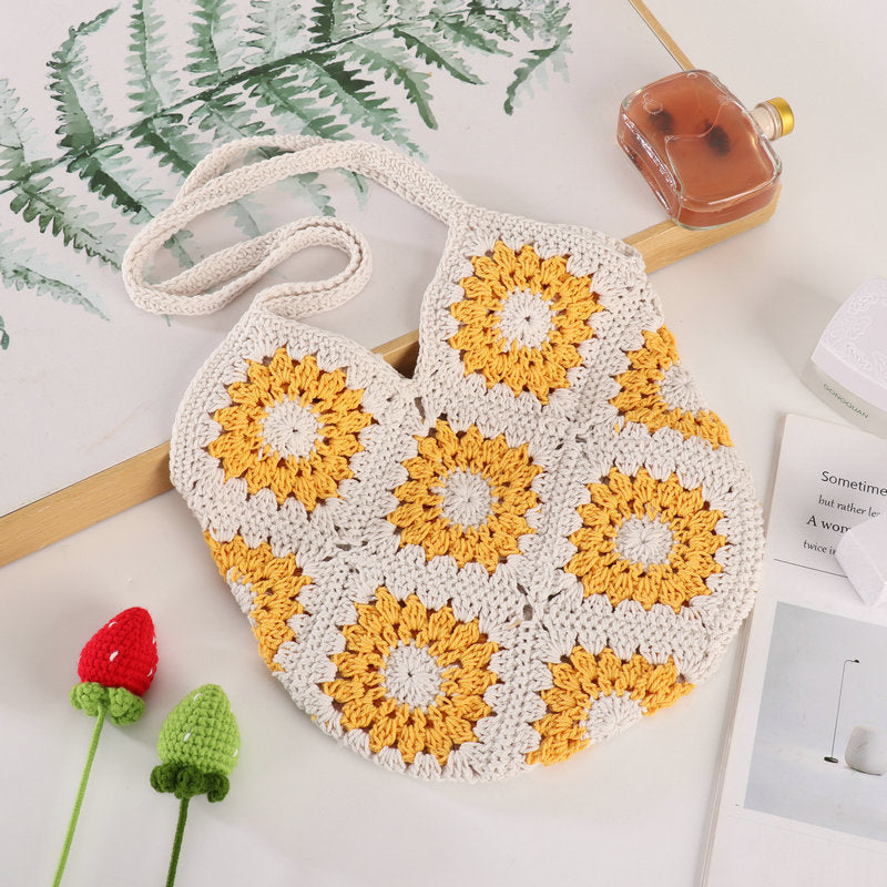 Handmade Crocheted Shoulder Bag LoungeYard — product view 7