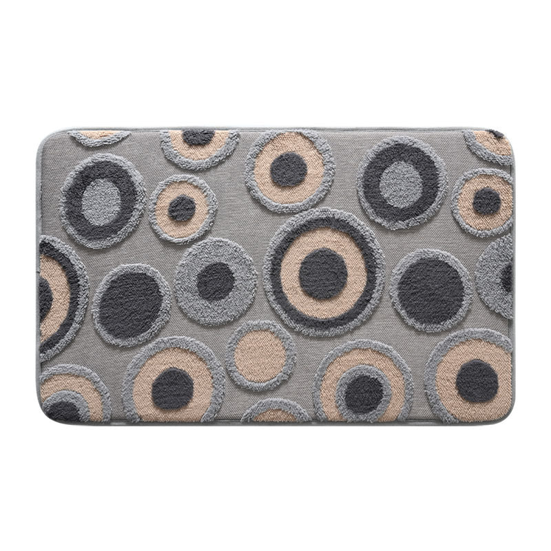 Decorative Circular Pattern Bath Mat Bowlift — product view 1
