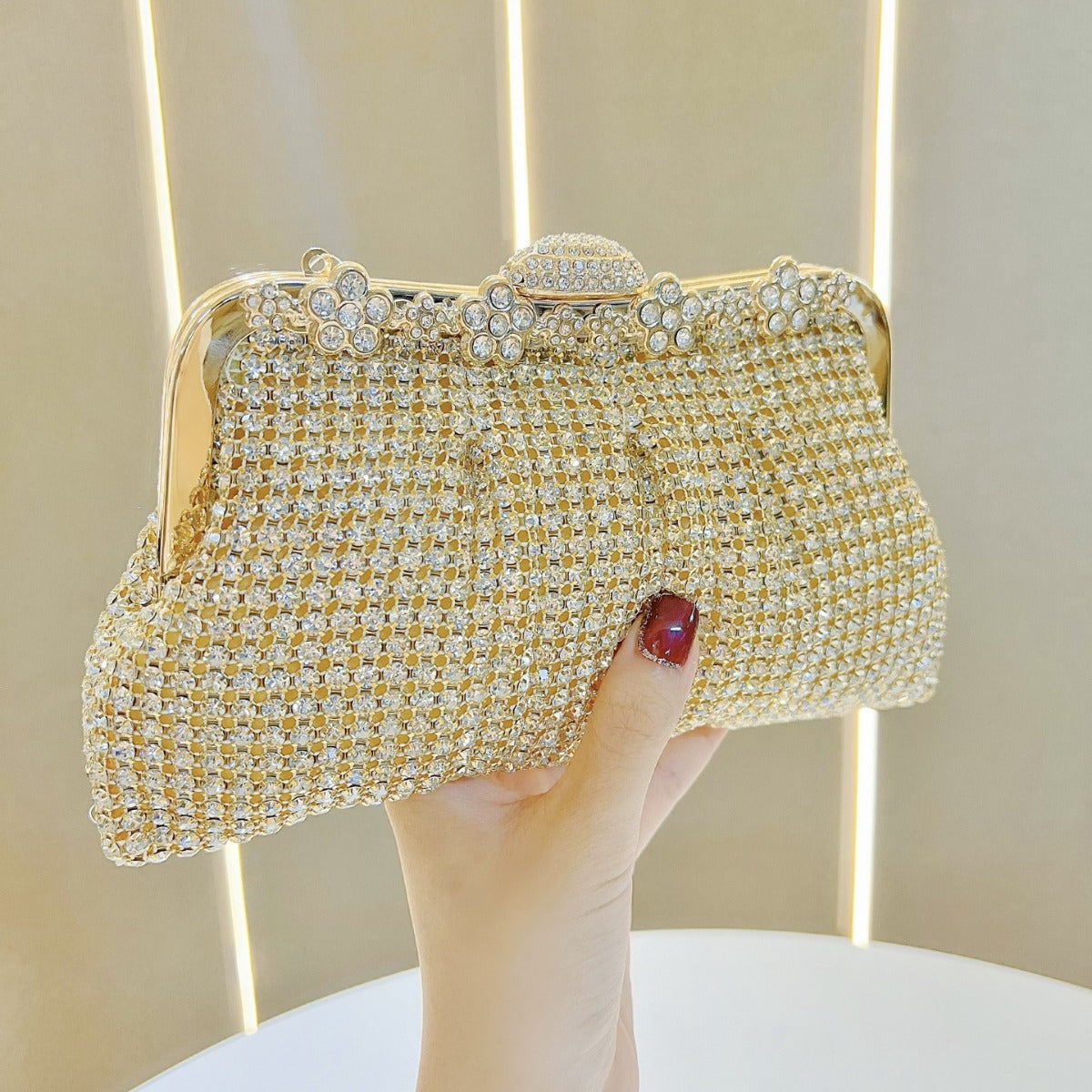 Glittering Crystal Clutch — product view 2