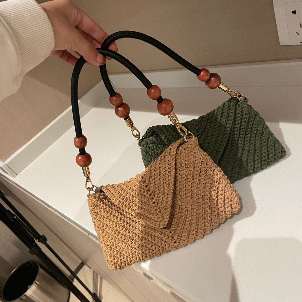 Elegant Woven Shoulder Bag LoungeYard — product view 1