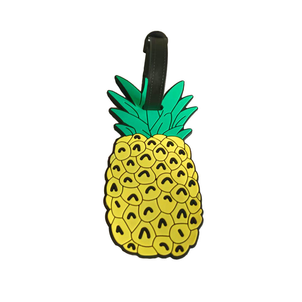 Unisex luggage tag in fruity lemon design LoungeYard — product view 7
