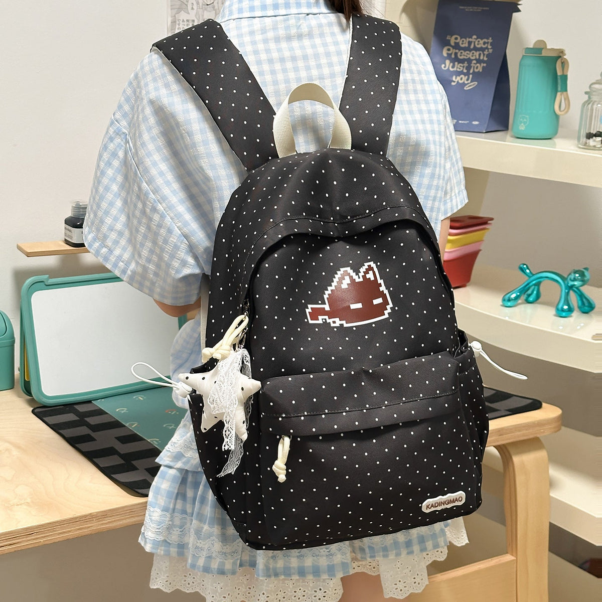 Fun Graphic Print Backpack LoungeYard — product view 3