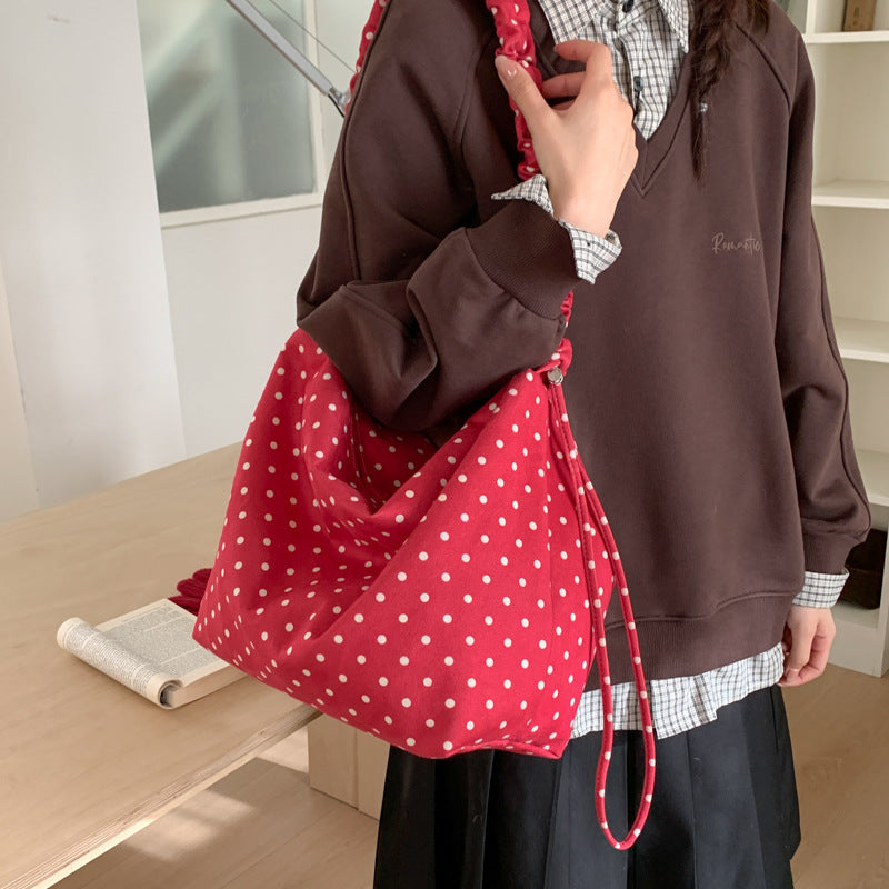 Polka Dot Hobo Bag — product view 2