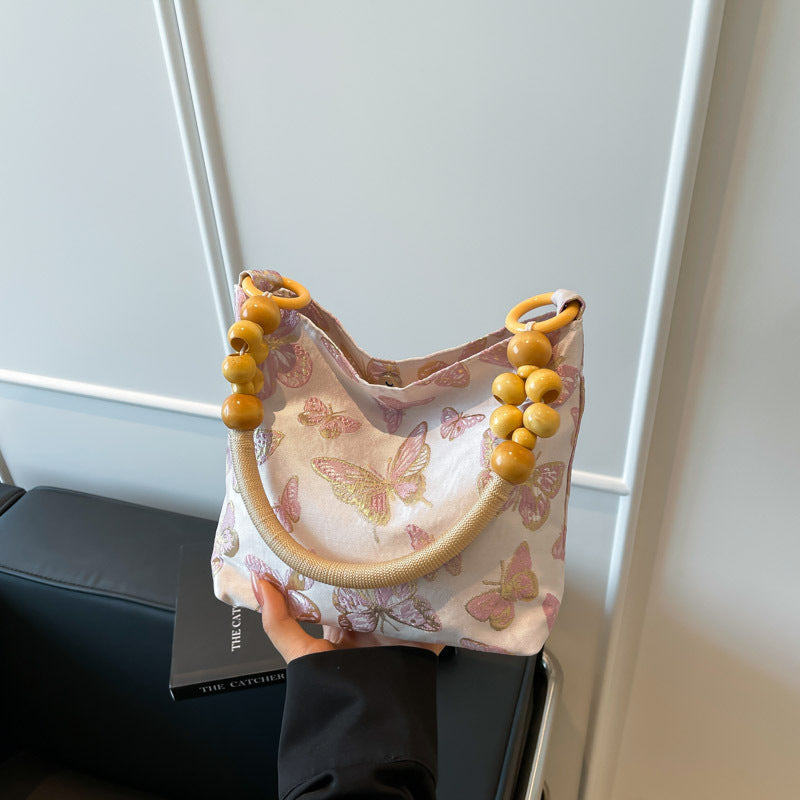 Modern Artisan-Inspired Handcrafted Tote Bag LoungeYard — product view 2