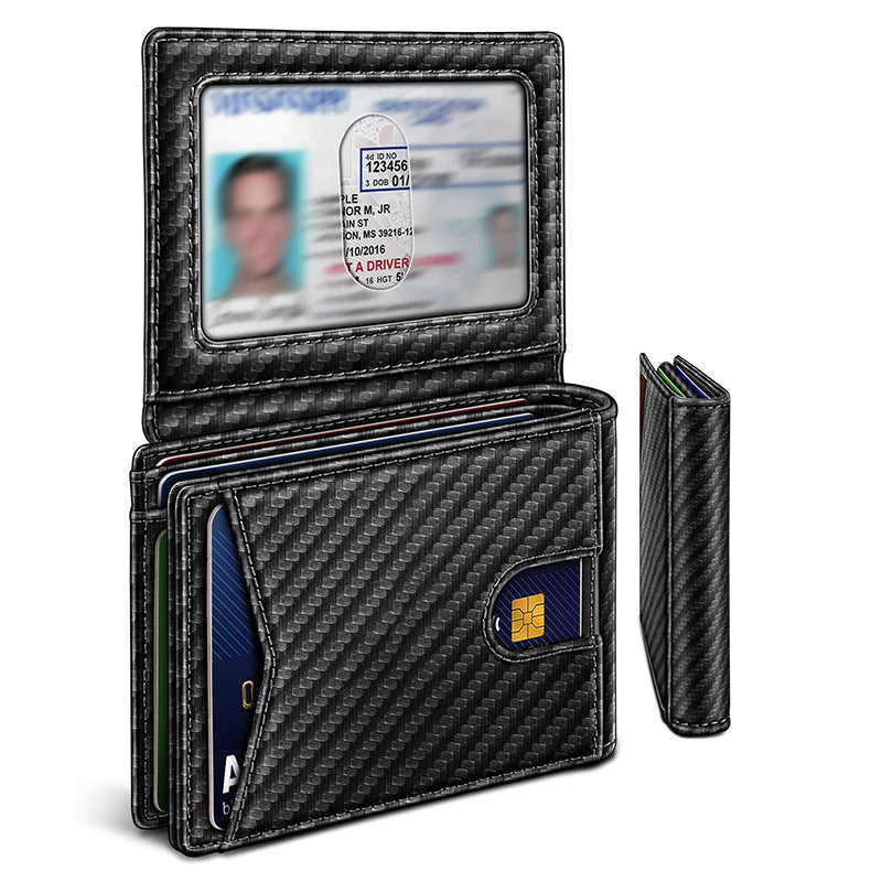 RFID-Blocking Leather Cardholder Wallet LoungeYard — product view 5