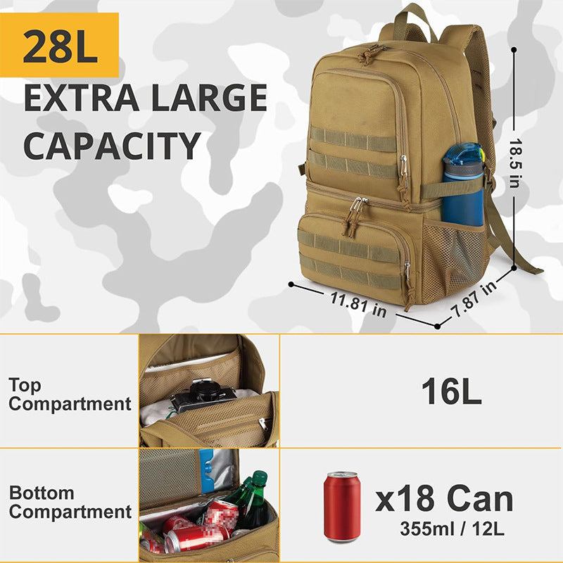 Multifunctional outdoor backpack with cooler LoungeYard — product view 2