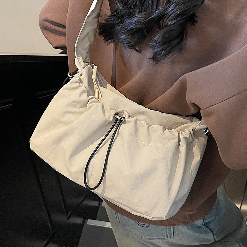 Ruffled Fabric Handbag — product view 6