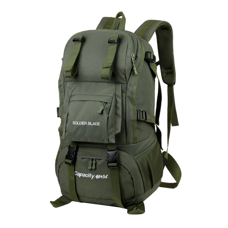 Outdoor backpack with integrated drinking system and versatile compartments LoungeYard — product view 1