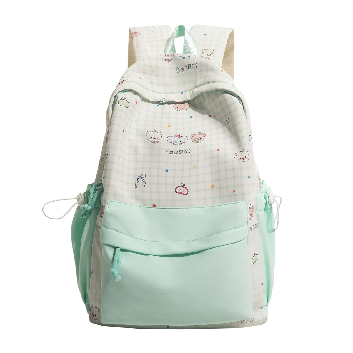 Cute Character Print Pink Backpack LoungeYard — product view 5