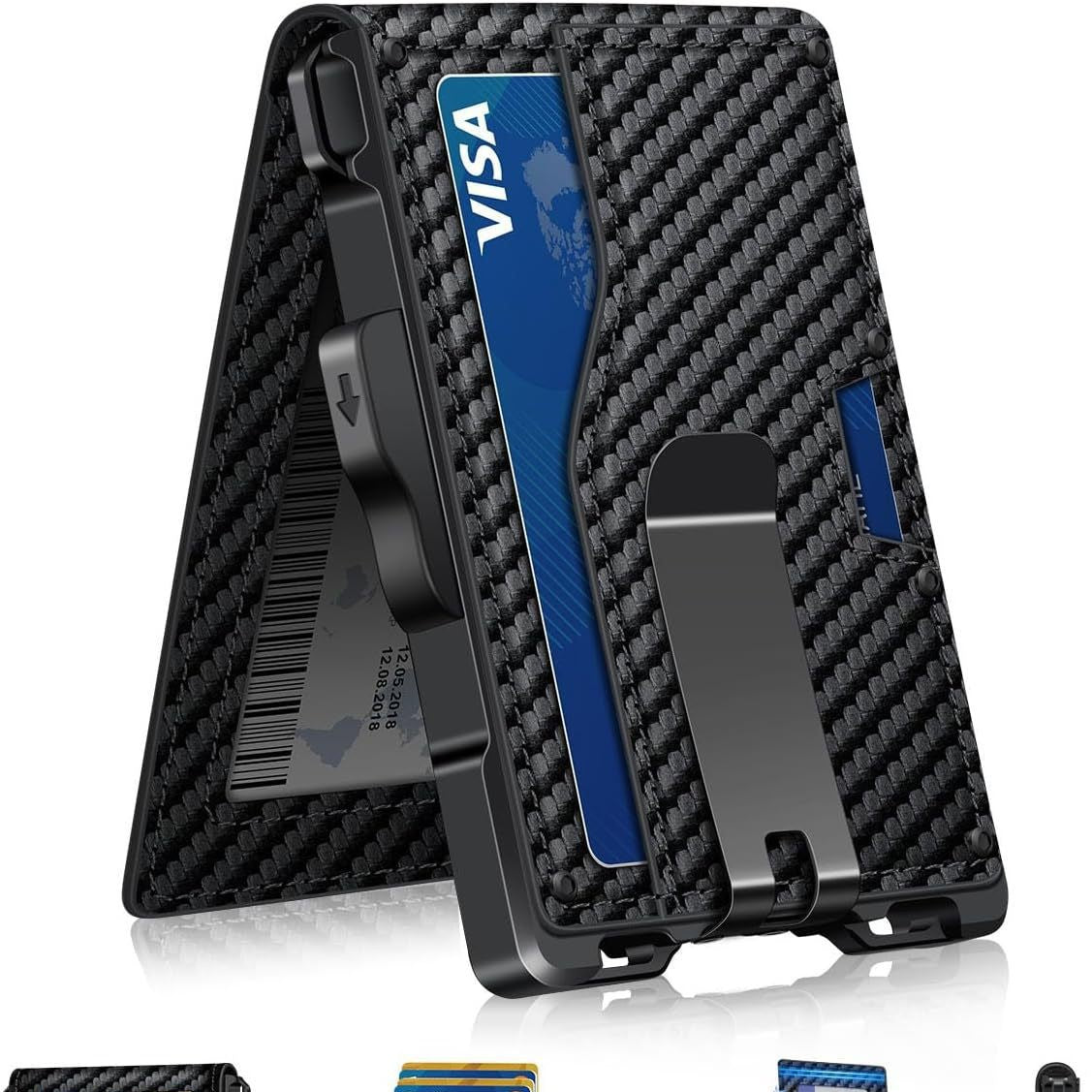 Ultra-Slim RFID-Blocking Cardholder Wallet LoungeYard — product view 2