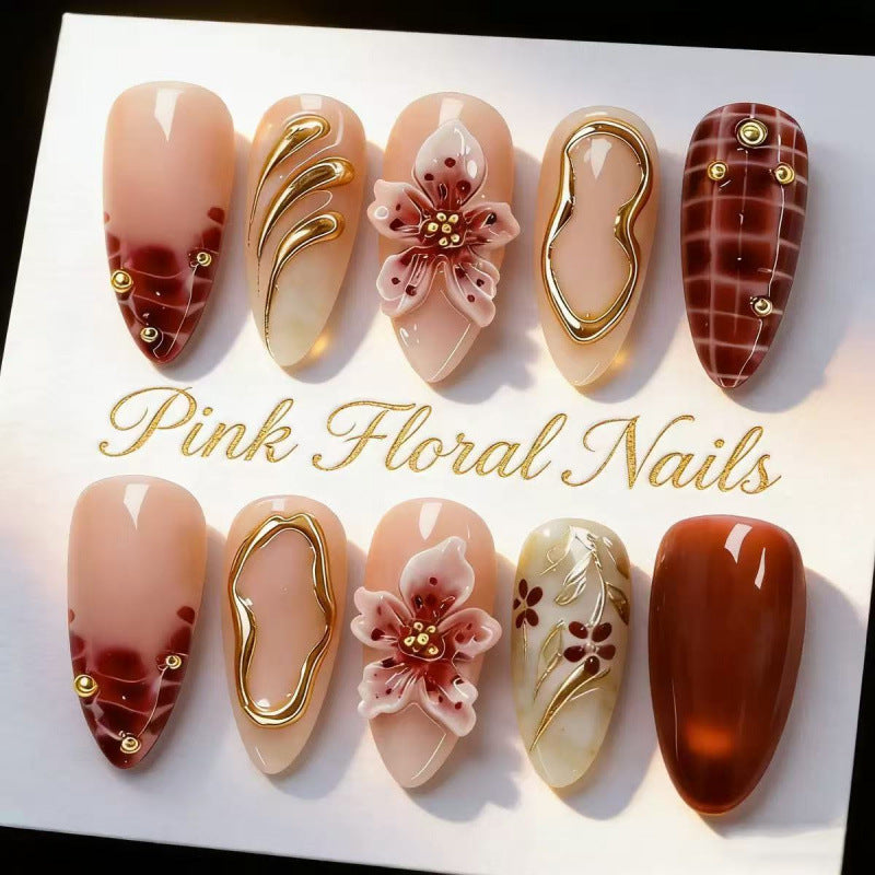 Decoratively Designed False Nail Art — product view 1