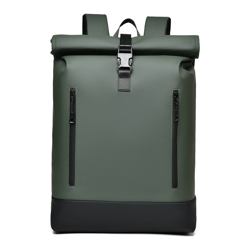 Stylish Waterproof Rolltop Backpack LoungeYard — product view 5