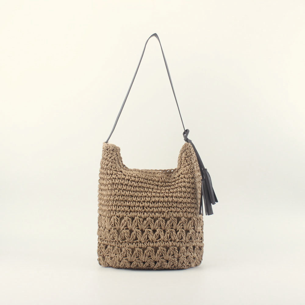 Handcrafted Hobo Bag Made of Natural Material LoungeYard — product view 6