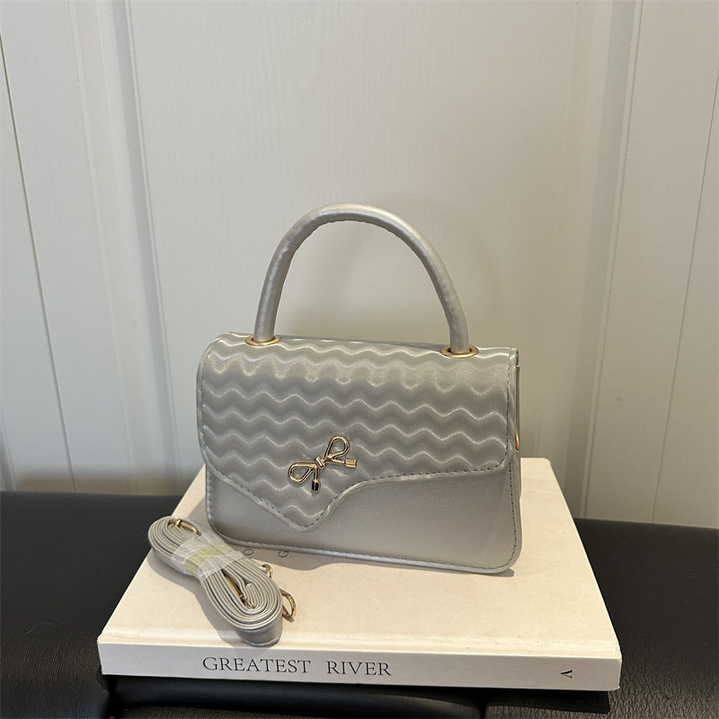 WoChic Textured Handheld Satchel Bag LoungeYard — product view 4