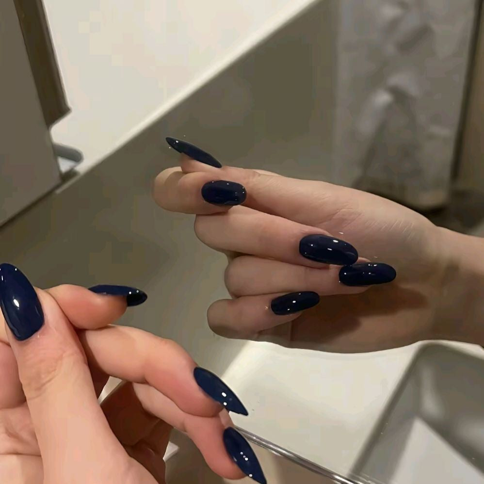 Glossy Almond Shaped Nail Extensions — product view 3