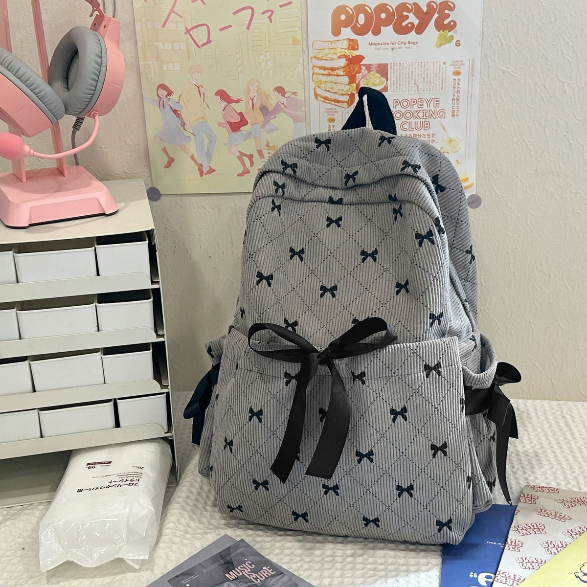Charming Bow-Accent School Backpack — product view 3