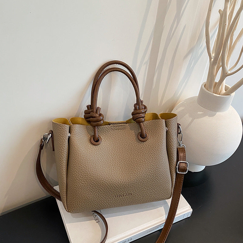 WoElegant Textured Handheld Tote Bag LoungeYard — product view 4