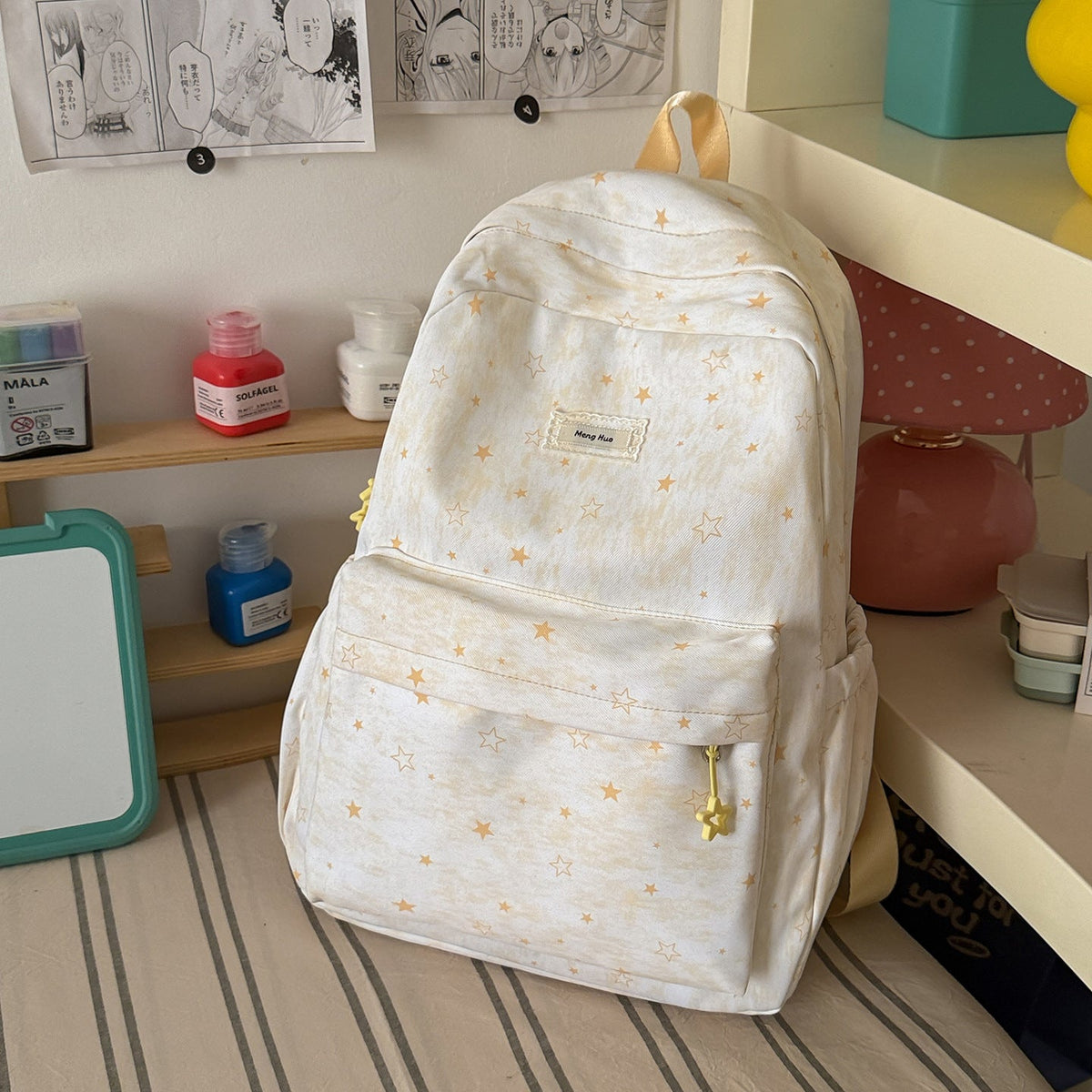 Star-Patterned Casual Tote Bag LoungeYard — product view 6