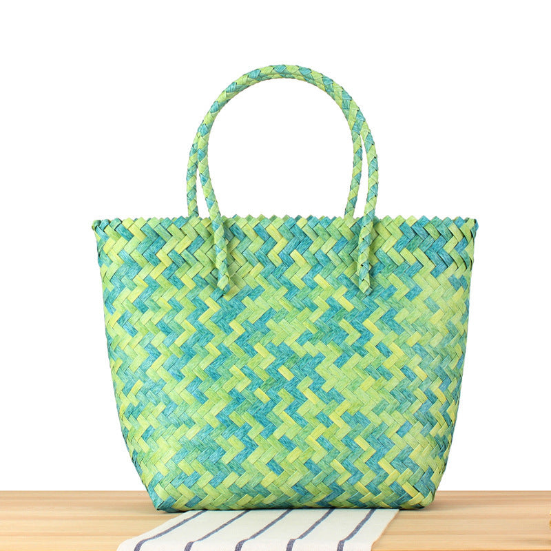 Braided Tote Bag with Sturdy Carry Handles LoungeYard — product view 7