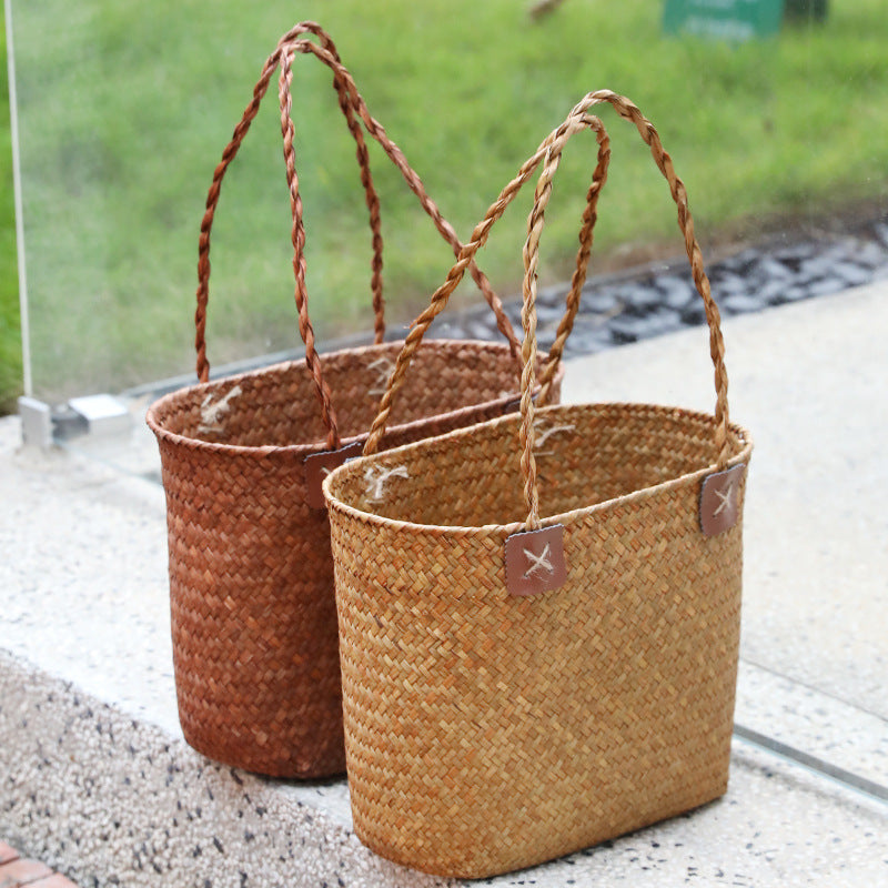 Women Durable Straw Bag LoungeYard — product view 3