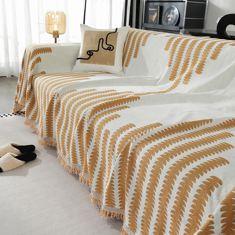 Decorative Fringe Throw Blanket — product view 3