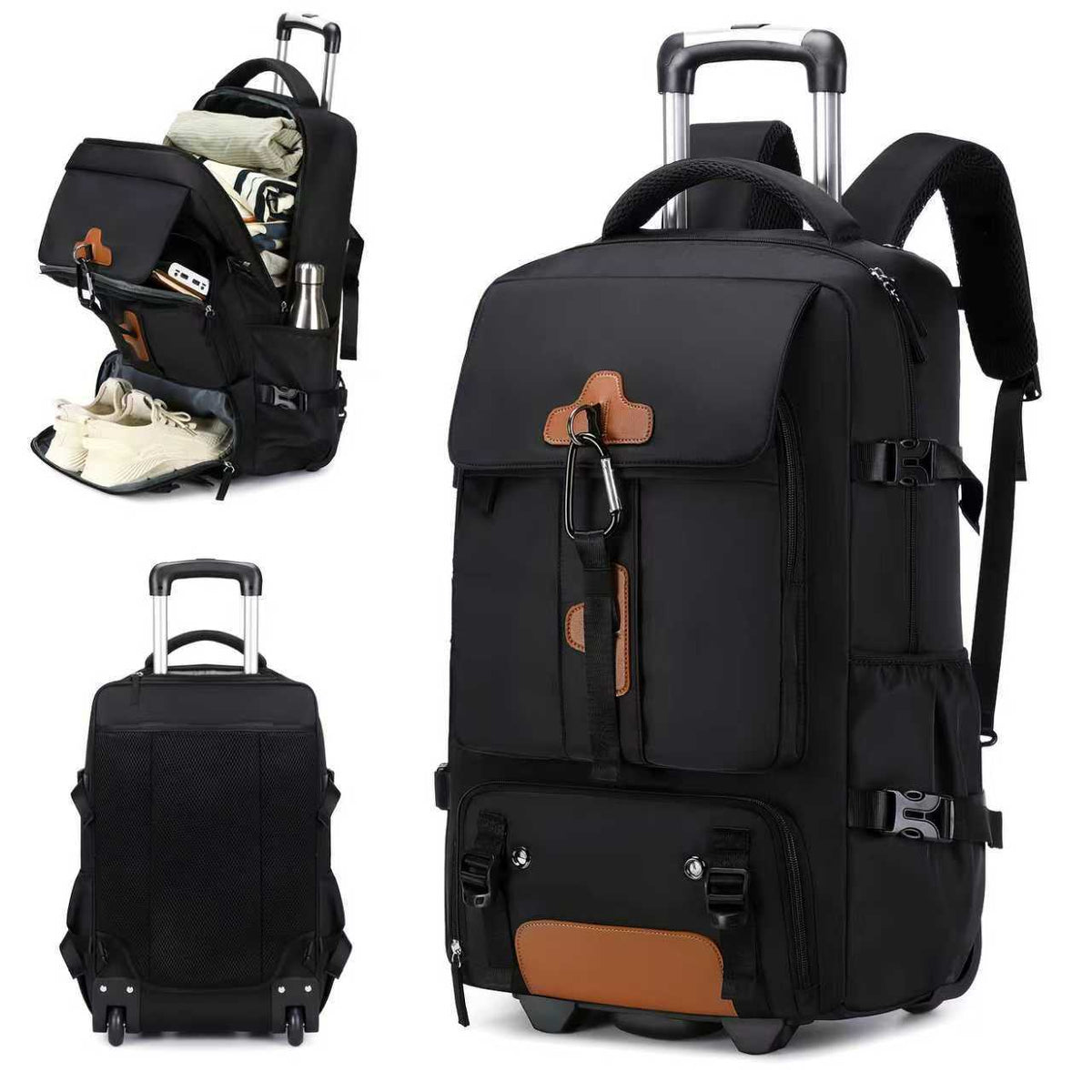 Multi-Compartment Rolling Backpack — product view 1