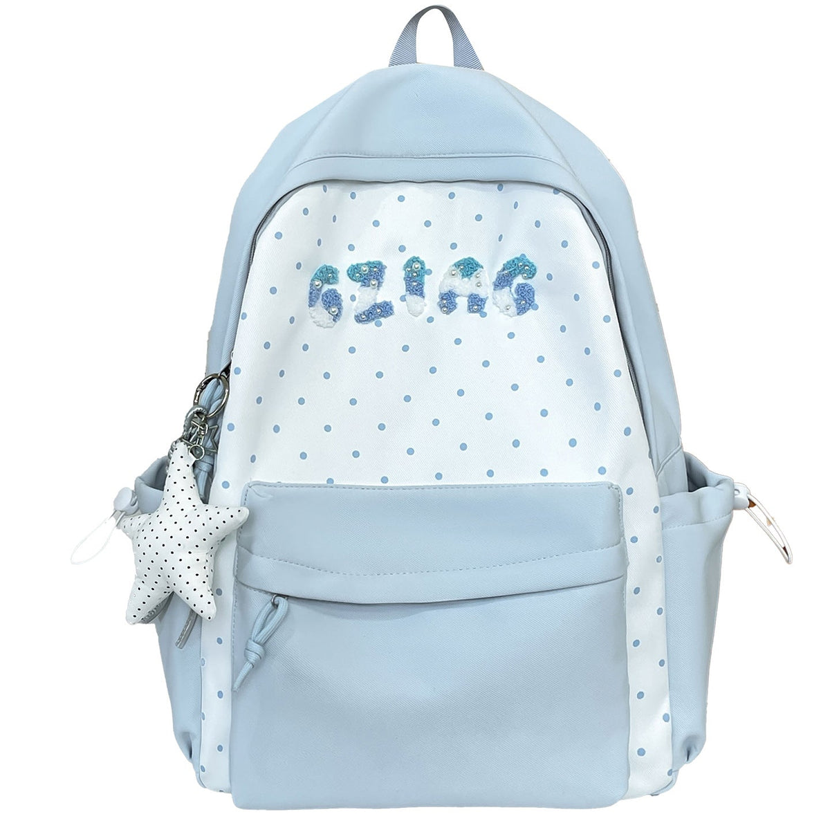 Cute Polka Dot Patterned Backpack LoungeYard — product view 5