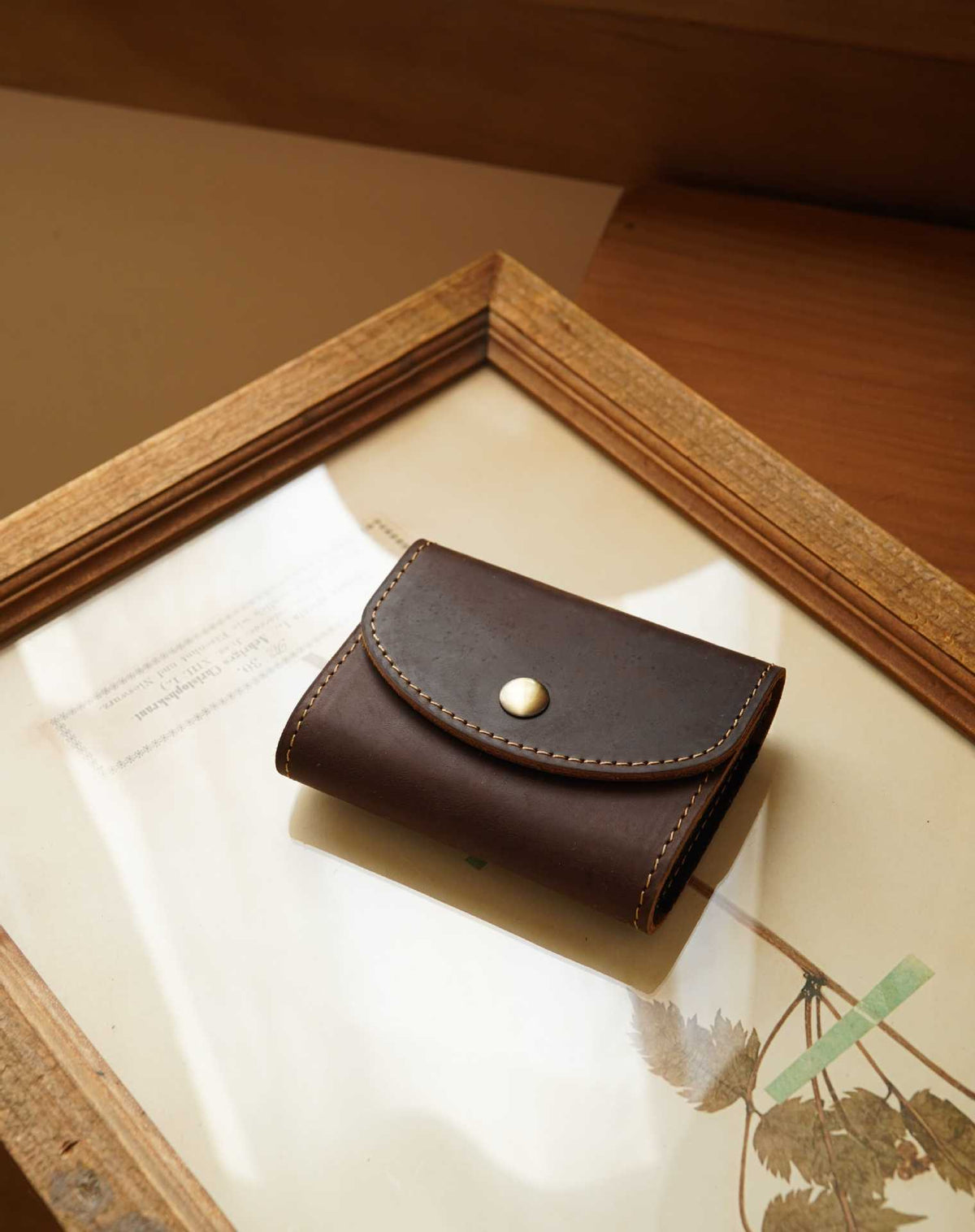Compact Leather Card Holder — product view 7