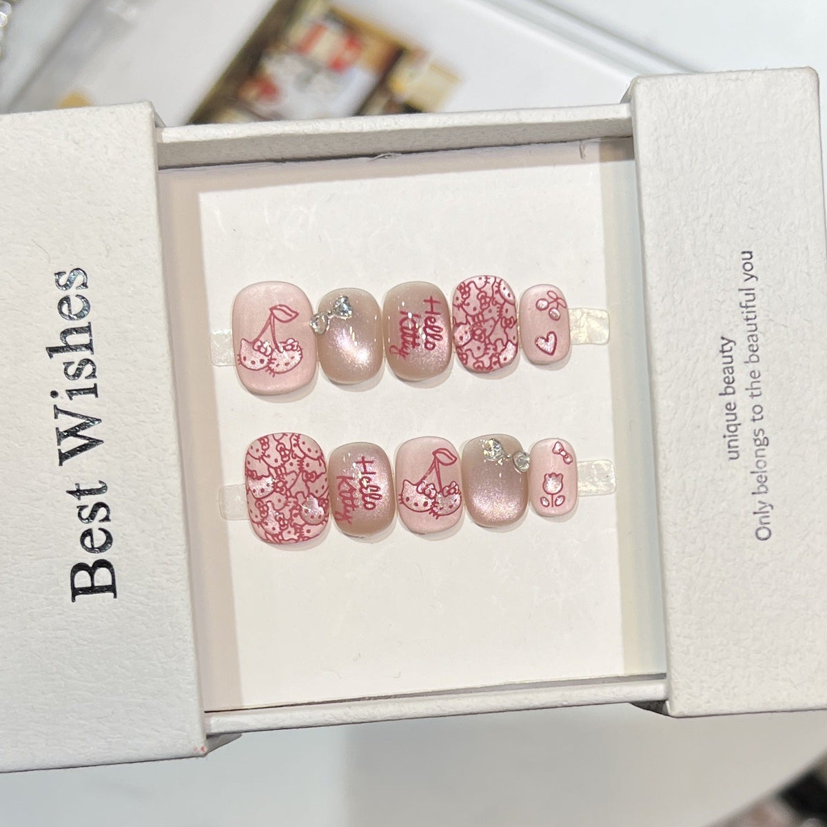 Cute Themed Press-On Nail Set — product view 2
