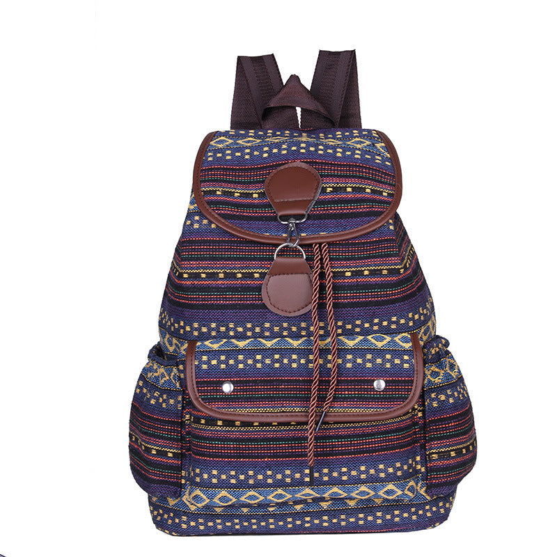 Bohemian Multi-Pocket Travel Backpack LoungeYard — product view 6