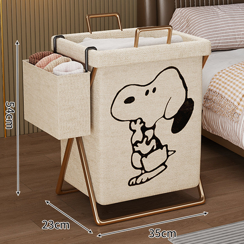 Collapsible Linen Laundry Hamper — product view 2