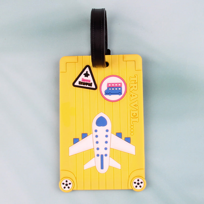 Fun Airplane-Themed Luggage Tag LoungeYard — product view 6