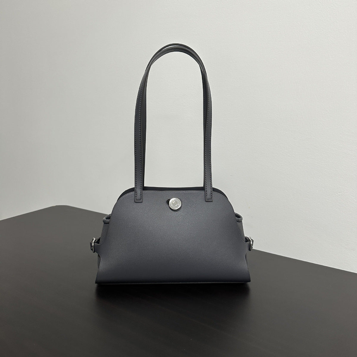 Structured Dome Tote with Long Double Shoulder Straps — product view 7