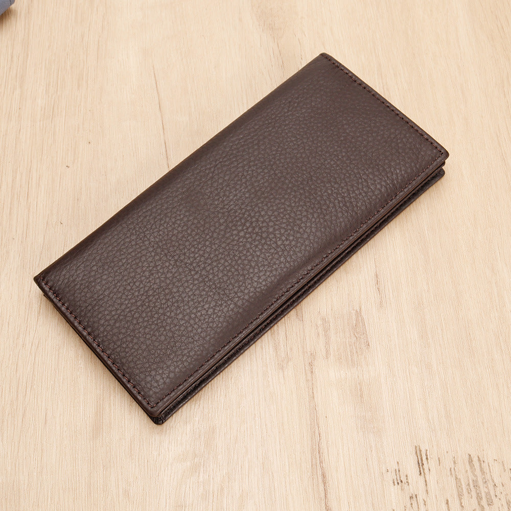 Textured Leather Long Wallet LoungeYard — product view 4