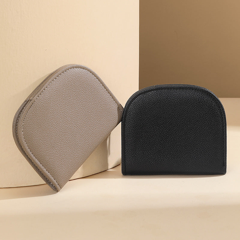 Textured Leather Zip Wallet — product view 1