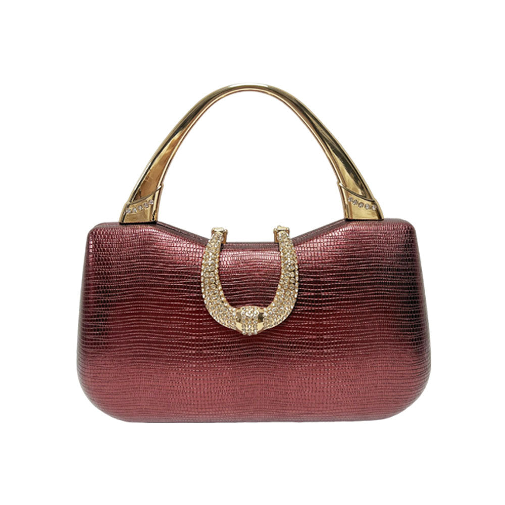 Crocodile-Effect Evening Handbag — product view 5