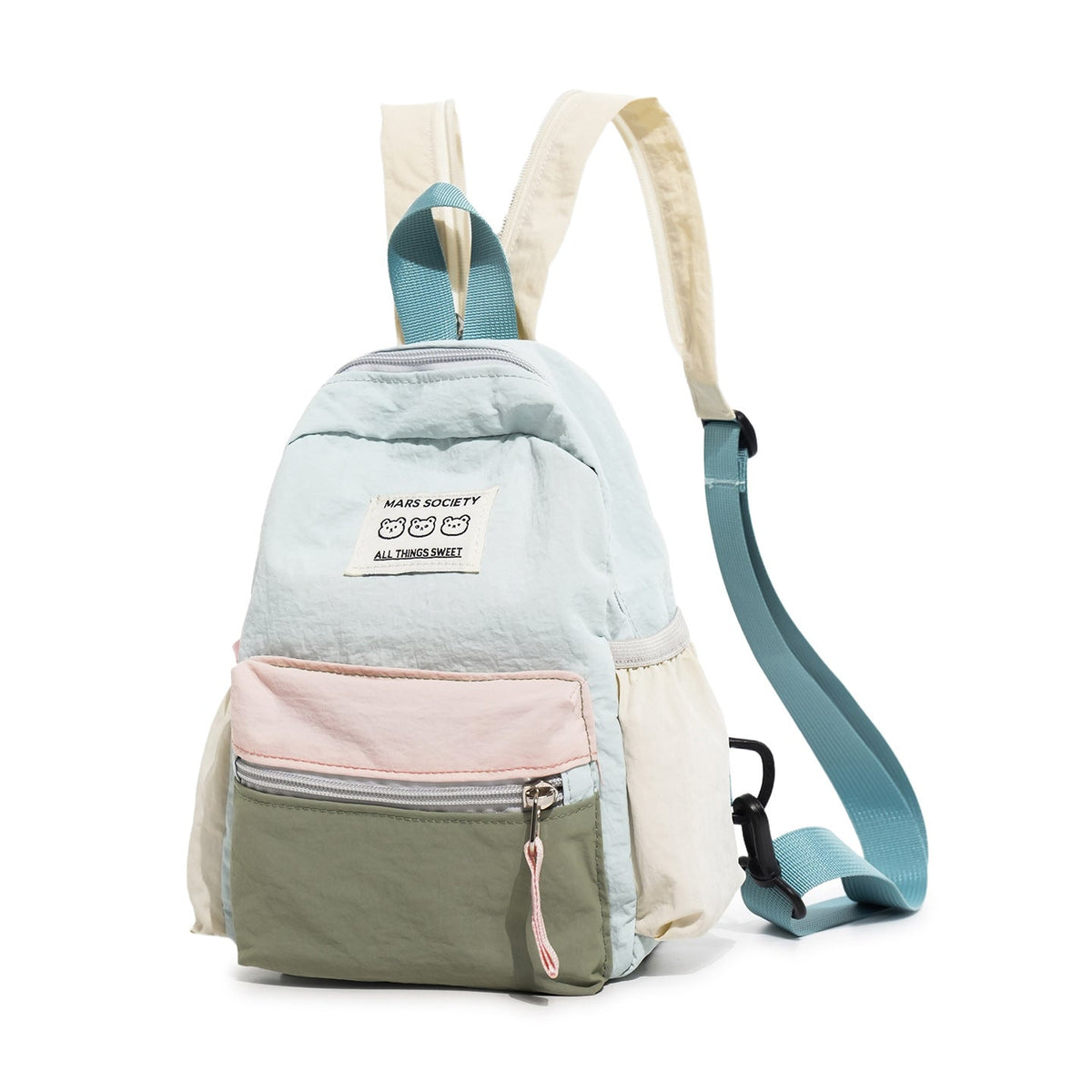 Color-Block Casual Backpack LoungeYard — product view 6
