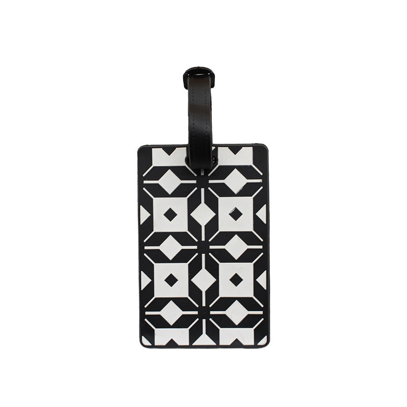 Unisex Luggage Tag with Modern Geometric Design LoungeYard — product view 7