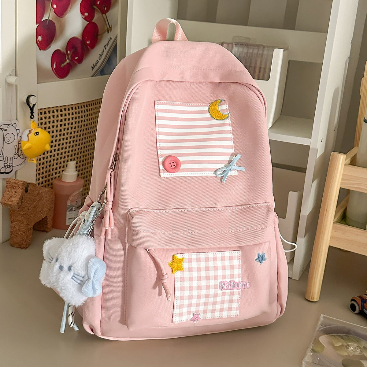 Cute Decorative School Backpack LoungeYard — product view 6