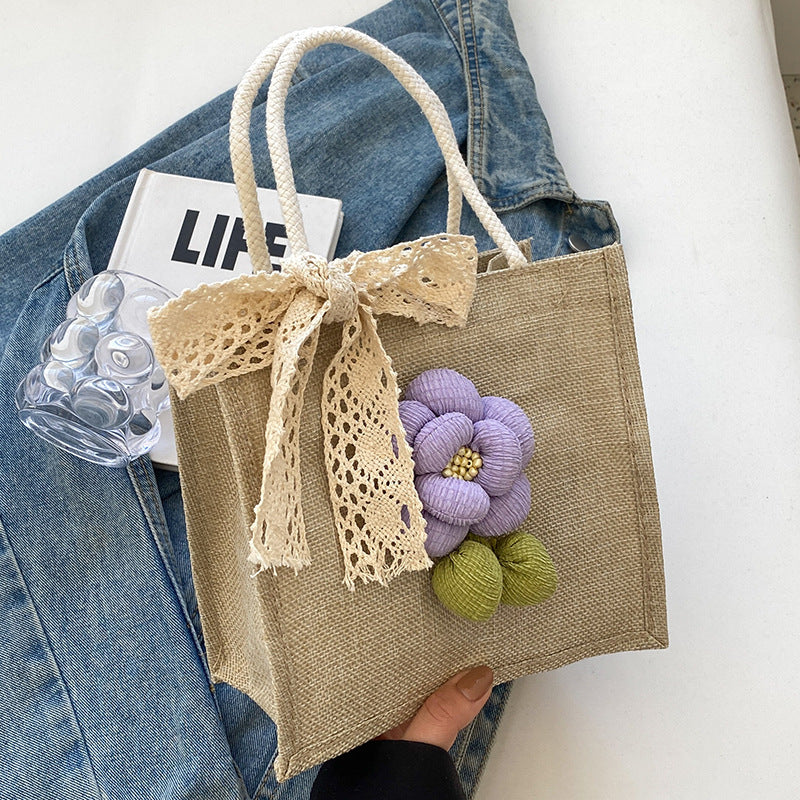 Floral Embellished Tote — product view 6