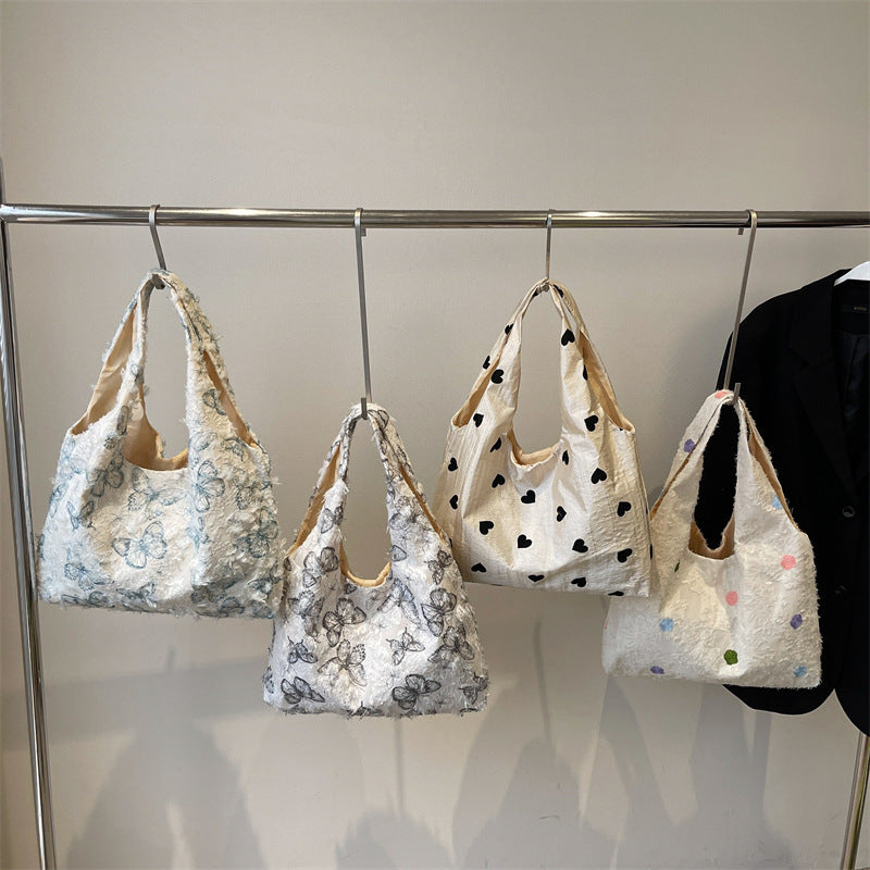 Embroidered Canvas Tote Bag LoungeYard — product view 4