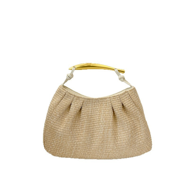 Handbag with Elegant Wooden Handle LoungeYard — product view 4