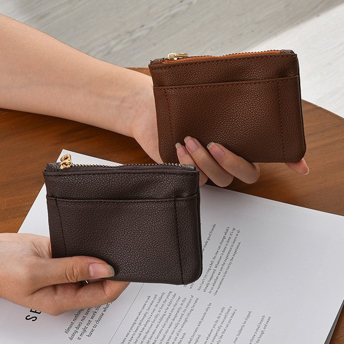 Premium Textured Leather Card Holder LoungeYard — product view 1