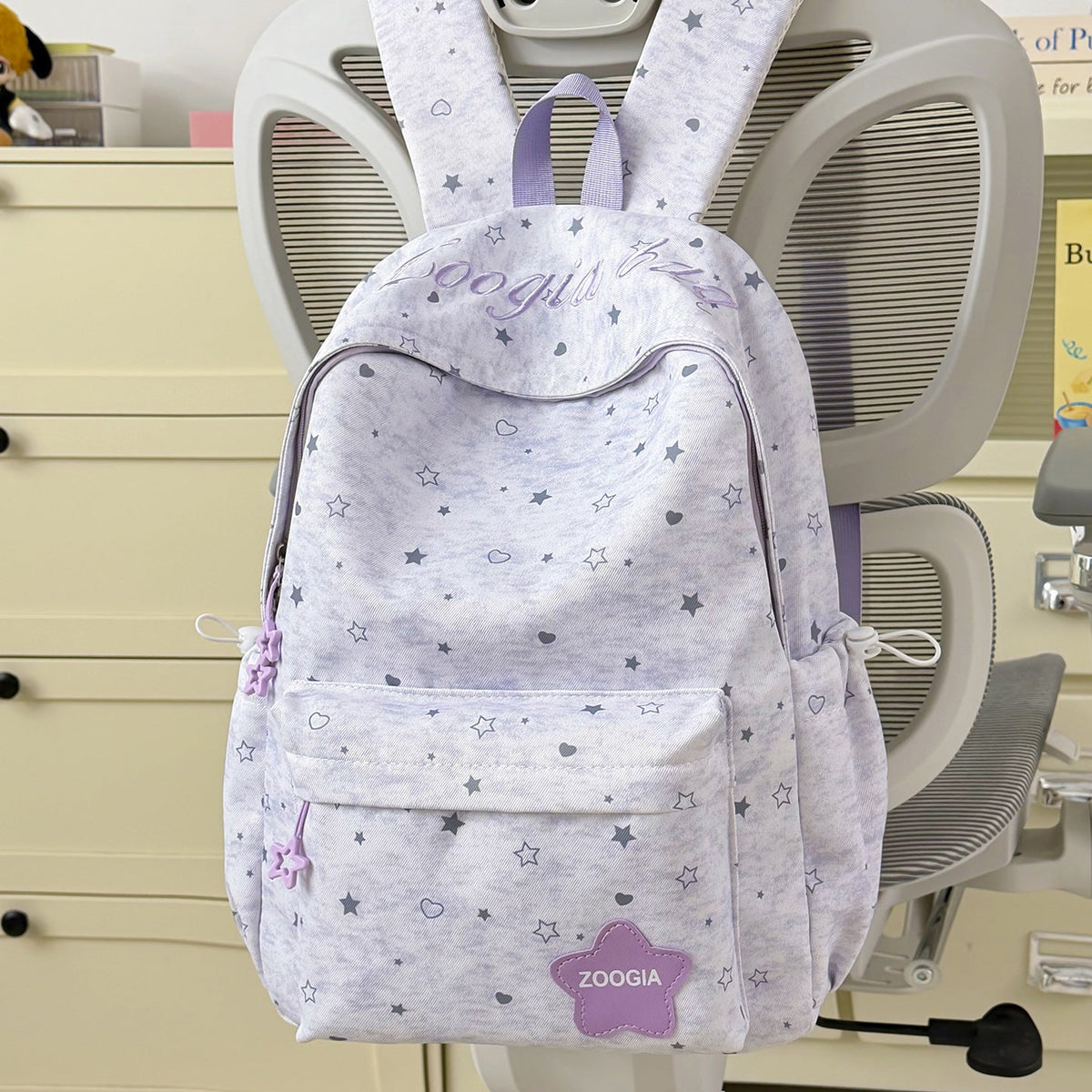 Cute Bunny-Ear Design School Backpack LoungeYard — product view 6